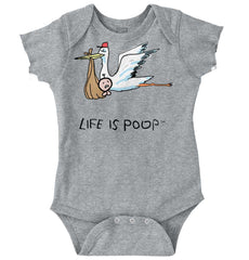 Stork Romper-Direct To Garment Print-Brisco Baby