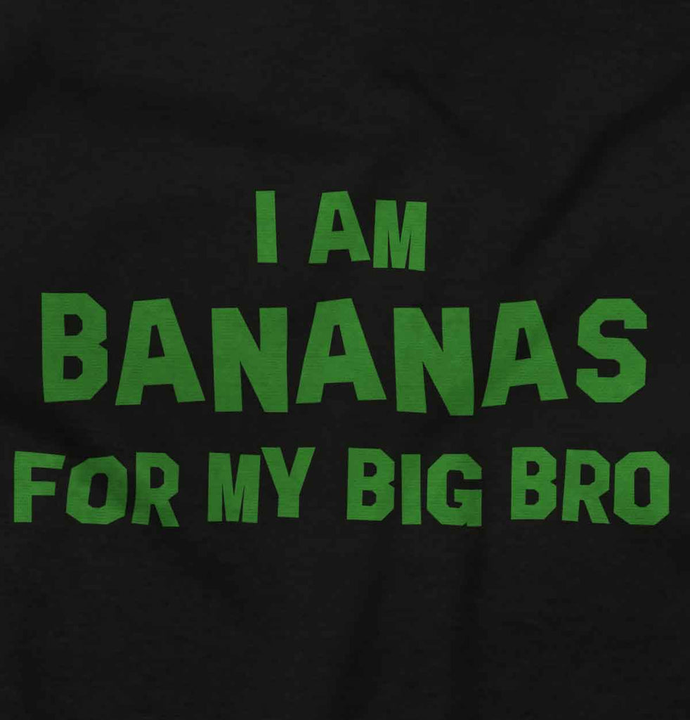 I Am Bananas For My Big Bro Infant Baby Bib-Direct To Garment Print-Brisco Baby