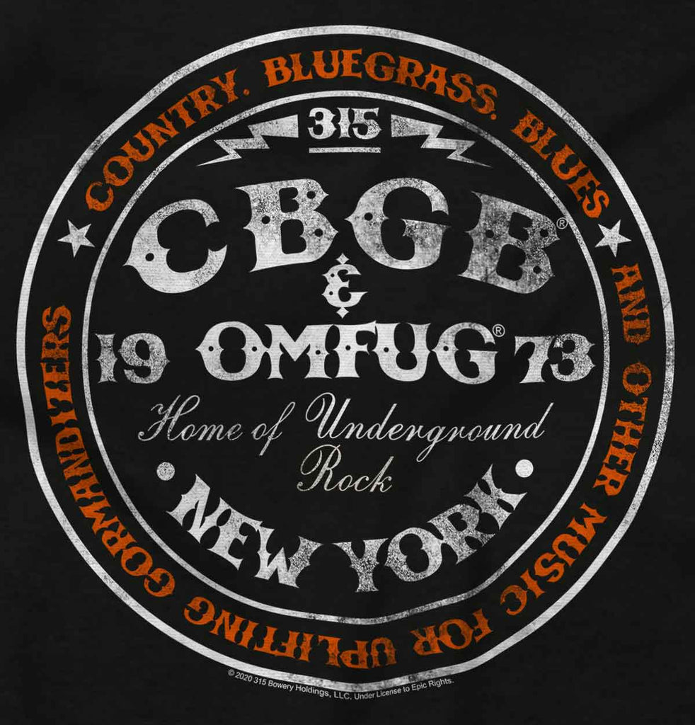 CBGB New York Infant Baby Bib-Direct To Garment Print-Brisco Baby