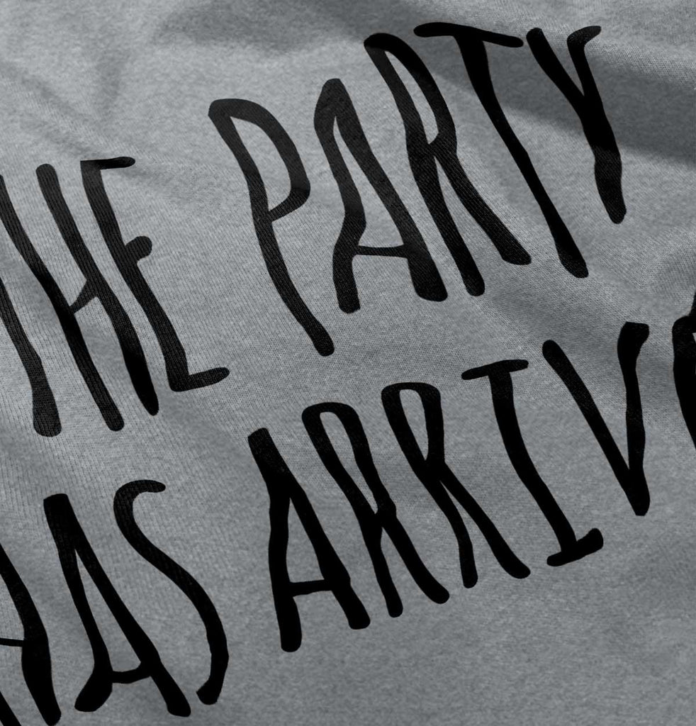 The Party Has Arrived Romper Bodysuit-Direct To Garment Print-Brisco Baby