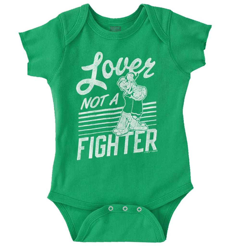 Lover Not A Fighter Romper Bodysuit-Direct To Garment Print-Brisco Baby