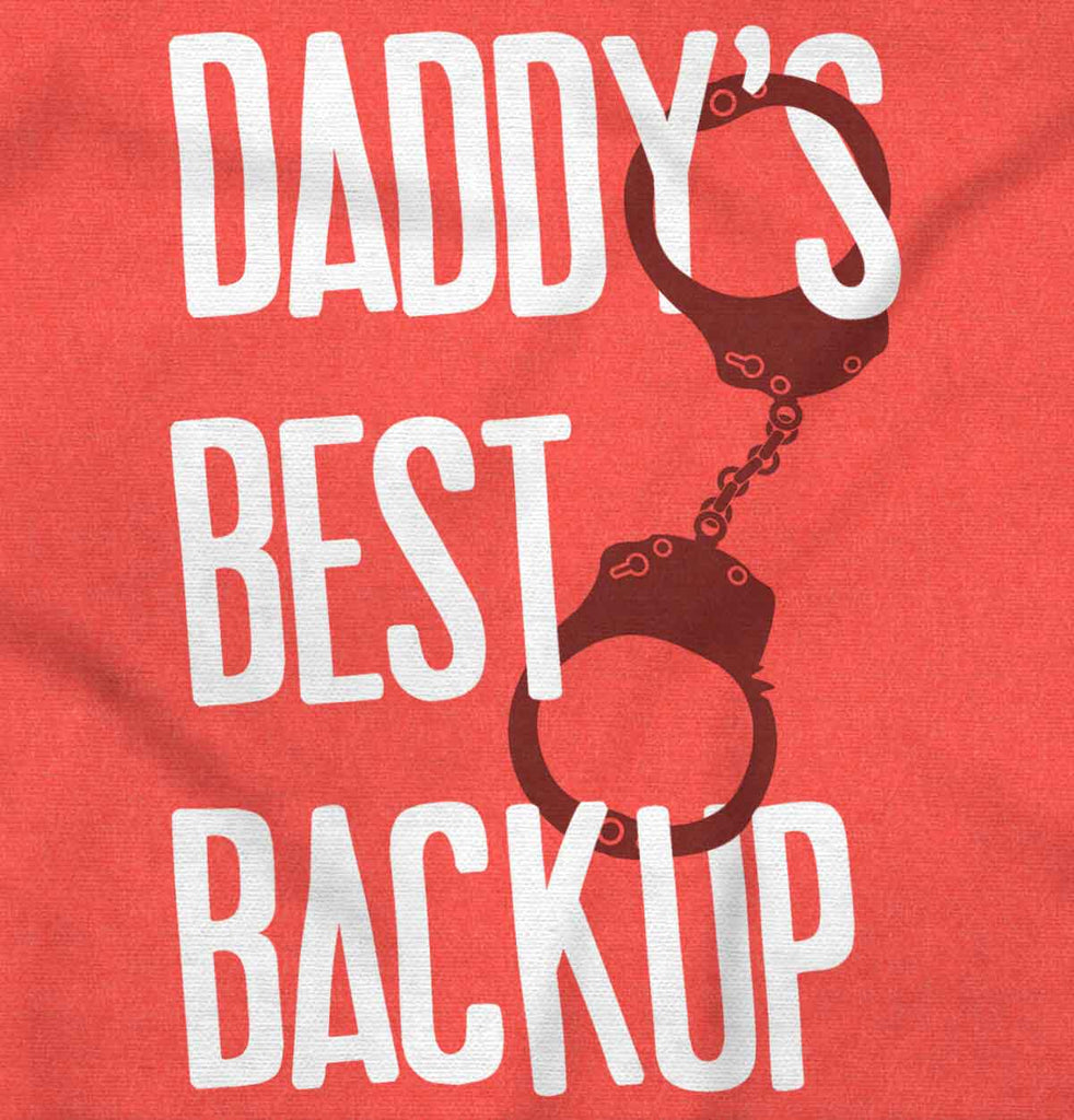 Daddy's Best Backup Toddler Football Jersey Tee-Direct To Garment Print-Brisco Baby