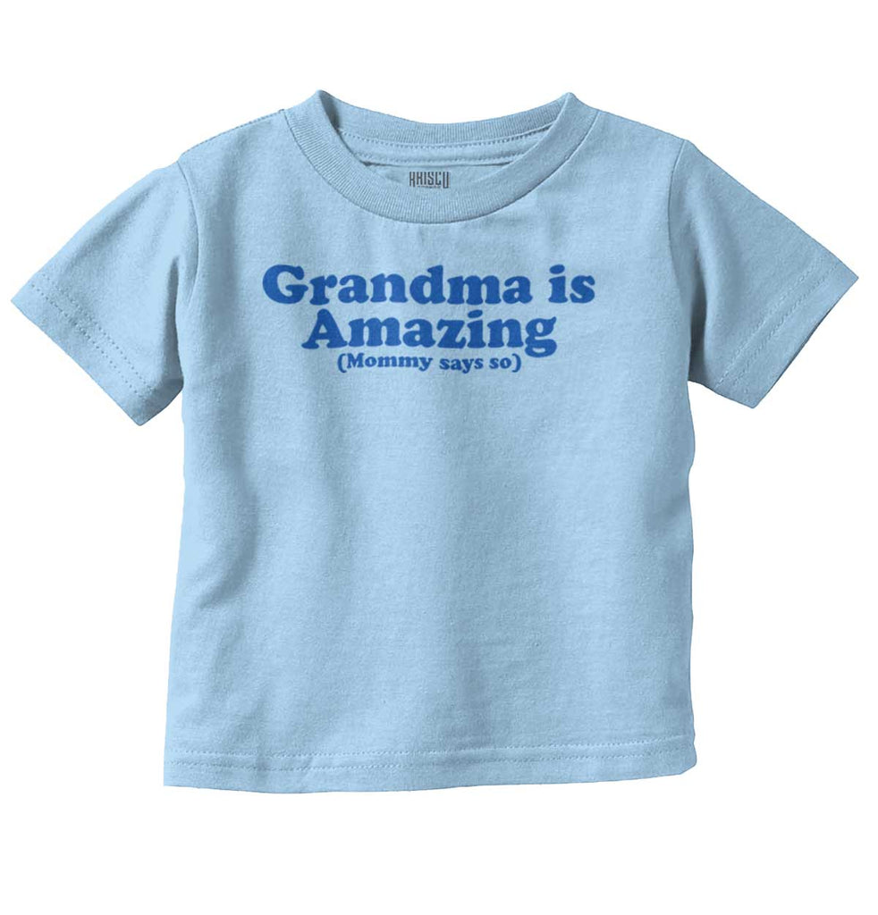 Grandma Amazing Infant Toddler T Shirt-Direct To Garment Print-Brisco Baby
