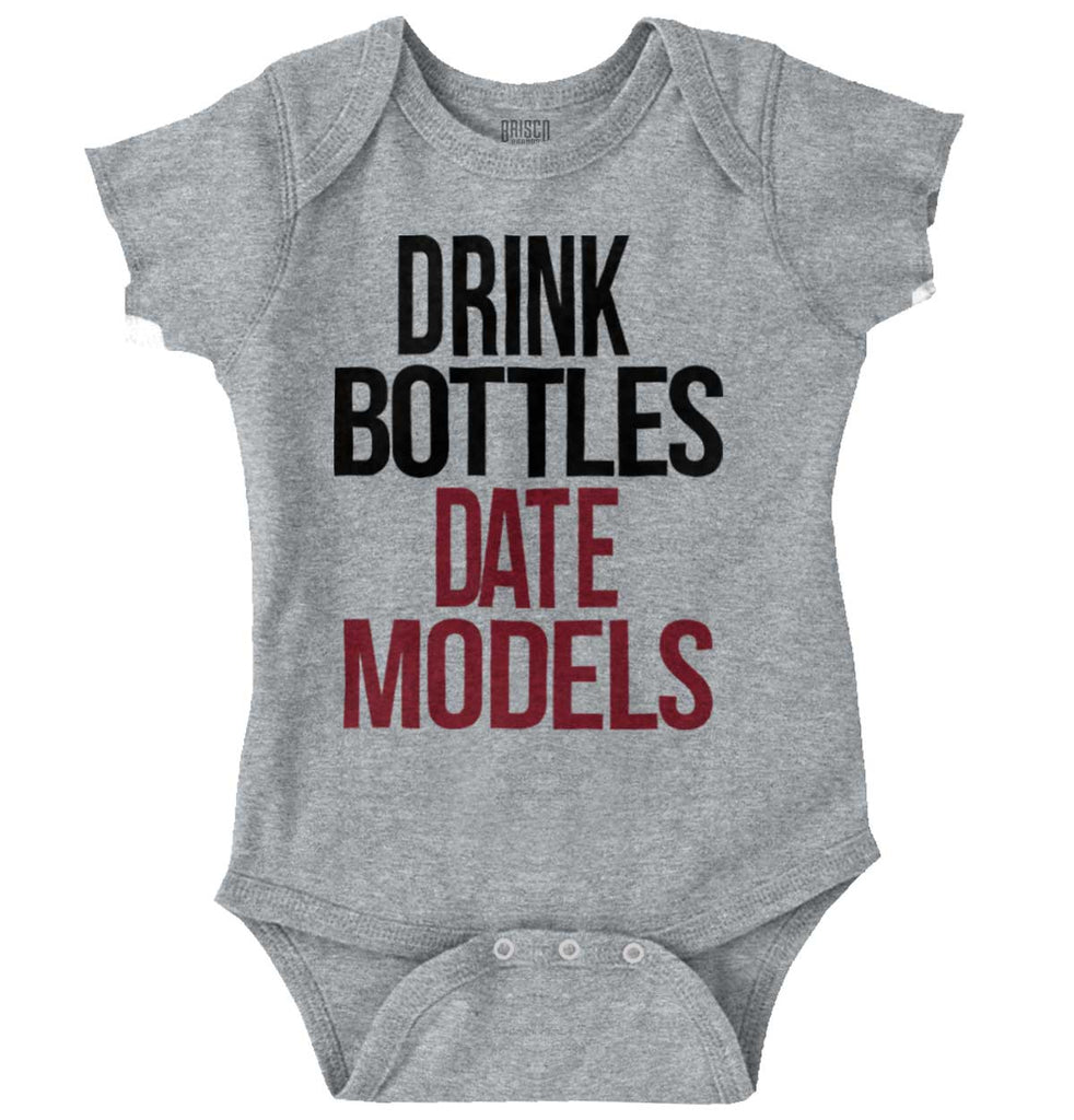 Date Models Romper Bodysuit-Direct To Garment Print-Brisco Baby
