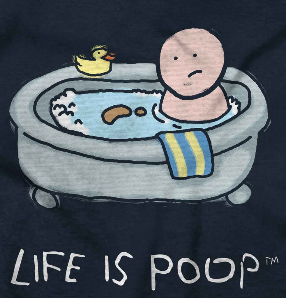 Poop in Bath Infant Toddler T Shirt-Direct To Garment Print-Brisco Baby