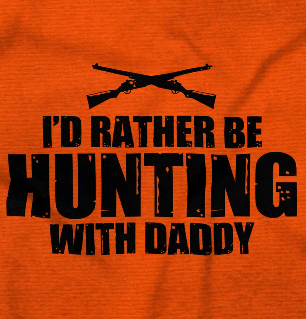 Hunting With Daddy Romper Bodysuit-Direct To Garment Print-Brisco Baby