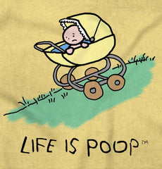 Downhill Stroller Infant Toddler T Shirt-Direct To Garment Print-Brisco Baby