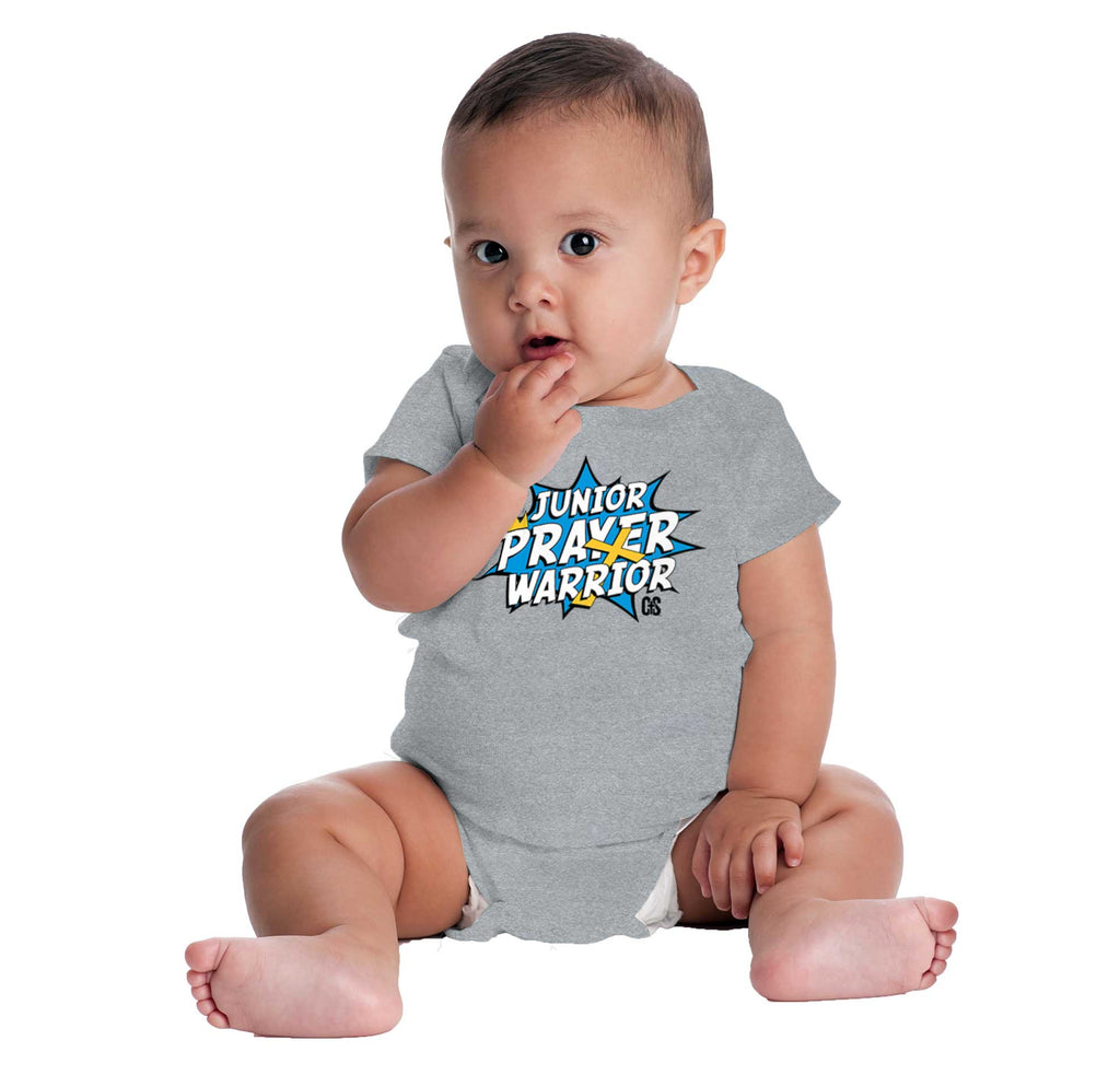 Prayer Warrior Romper Bodysuit-Direct To Garment Print-Brisco Baby
