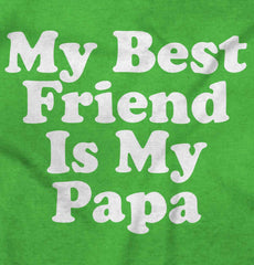 Best Friend Is Papa Romper Bodysuit-Direct To Garment Print-Brisco Baby