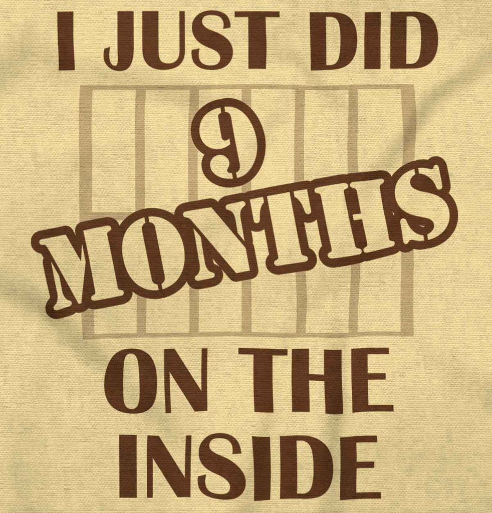 9 Months On The Inside Romper Bodysuit-Direct To Garment Print-Brisco Baby