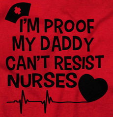 Can't Resist Nurses Ringer Romper Bodysuit-Direct To Garment Print-Brisco Baby