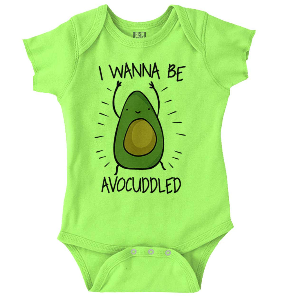 Avocuddled Romper Bodysuit-Direct To Garment Print-Brisco Baby