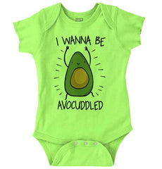 Avocuddled Romper Bodysuit-Direct To Garment Print-Brisco Baby