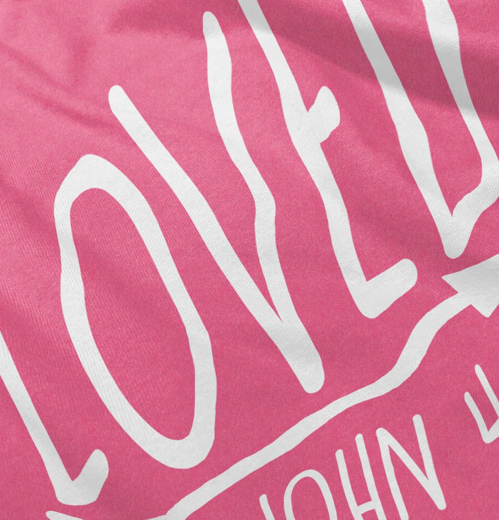 Loved Football Romper Bodysuit-Direct To Garment Print-Brisco Baby