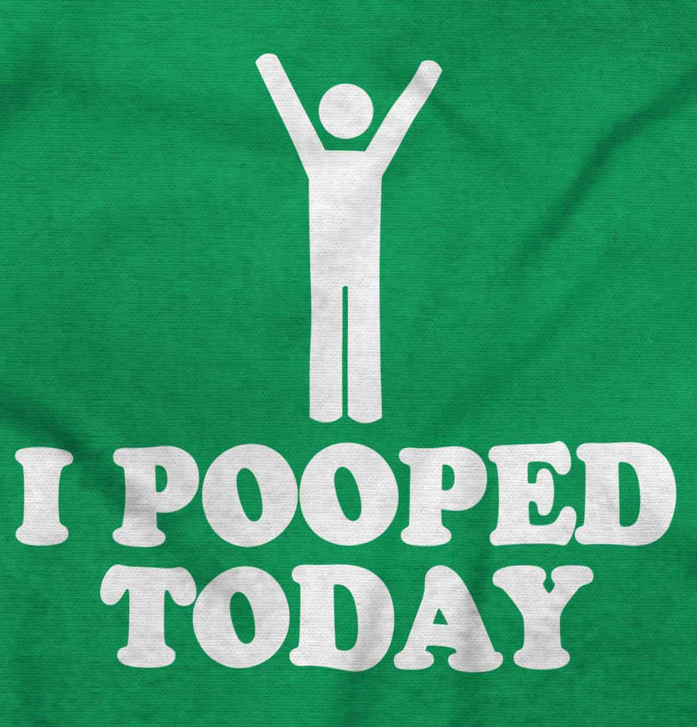 I Pooped Today Romper Bodysuit-Direct To Garment Print-Brisco Baby