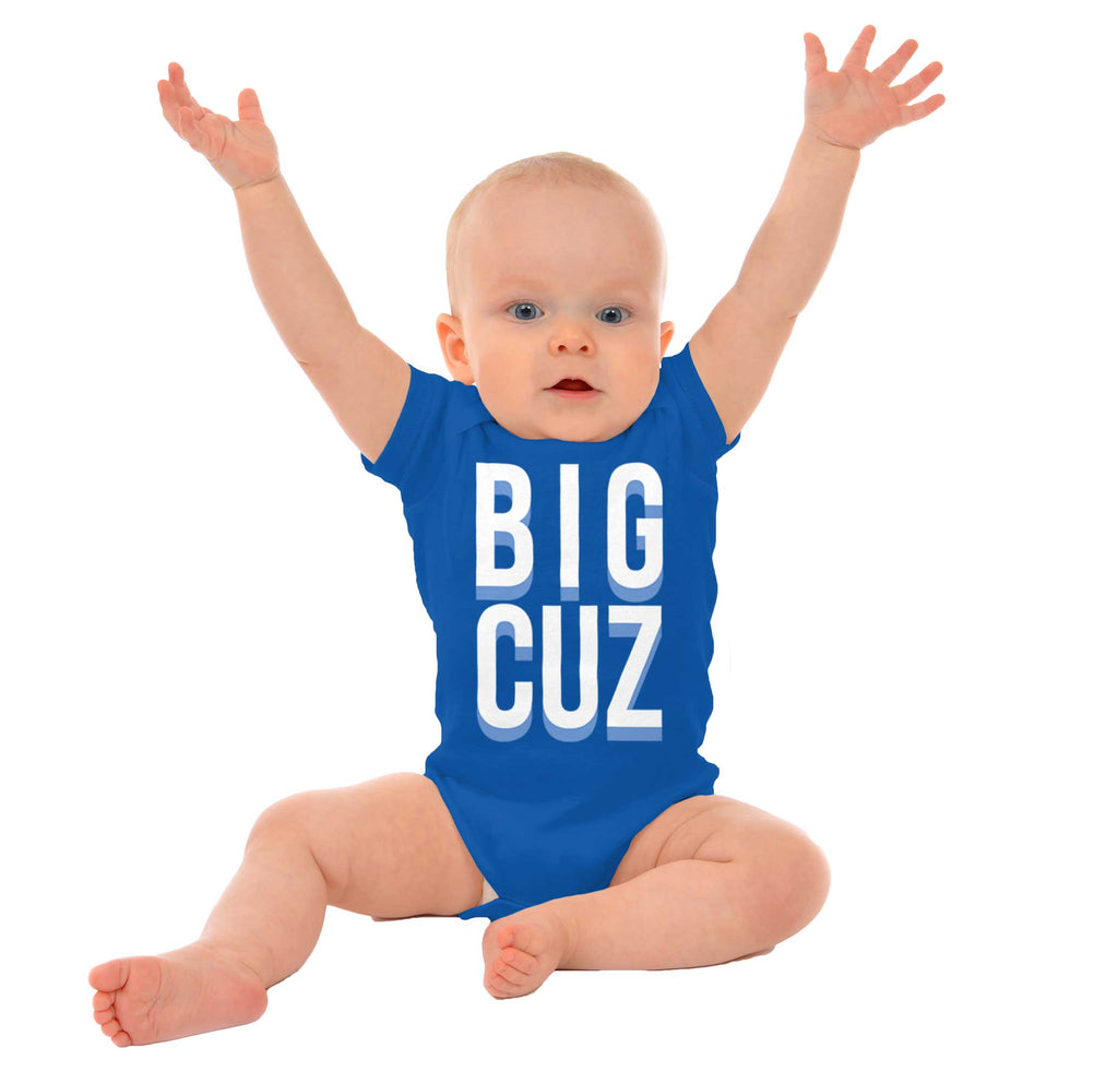 Big Cuz Romper Bodysuit-Direct To Garment Print-Brisco Baby