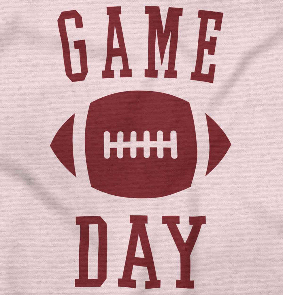 Game Day Toddler Ruffled Trim T-Shirt-Direct To Garment Print-Brisco Baby