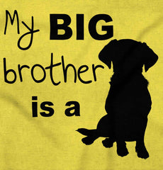 Brother is a Dog Romper Bodysuit-Direct To Garment Print-Brisco Baby
