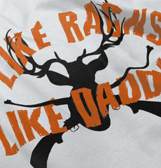 I Like Racks Like Daddy Romper Bodysuit-Direct To Garment Print-Brisco Baby