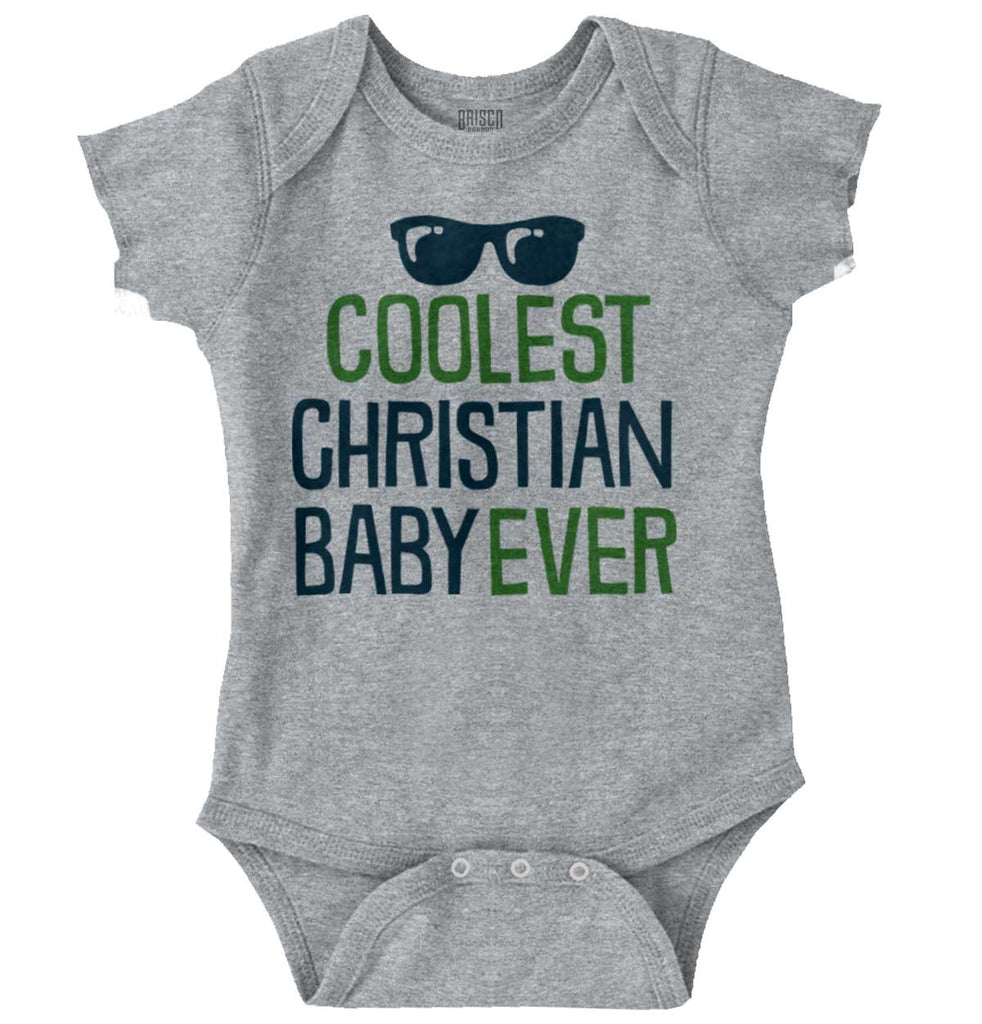 Coolest Christian Baby Romper Bodysuit-Direct To Garment Print-Brisco Baby