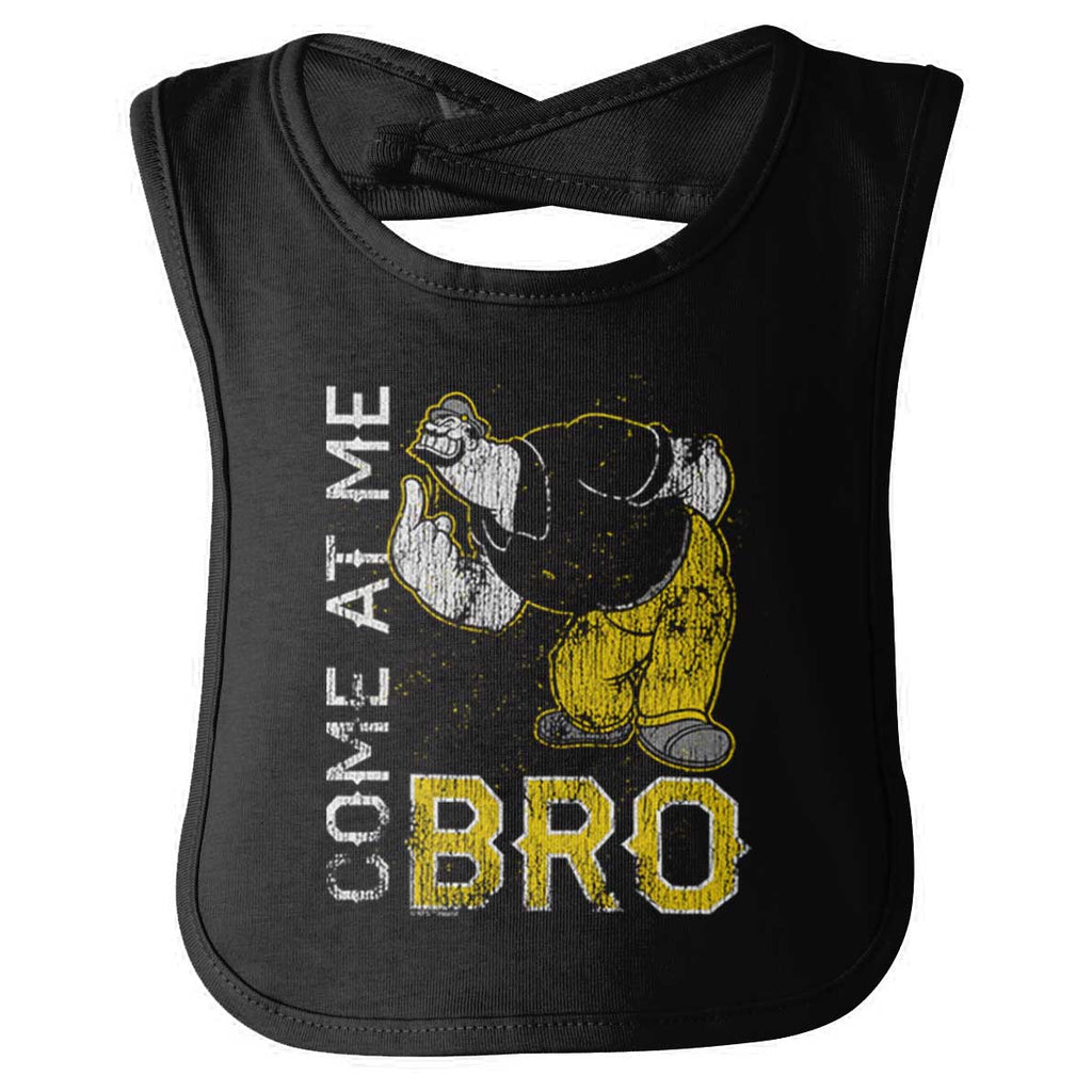 Come At Me Bro Infant Baby Bib-Direct To Garment Print-Brisco Baby