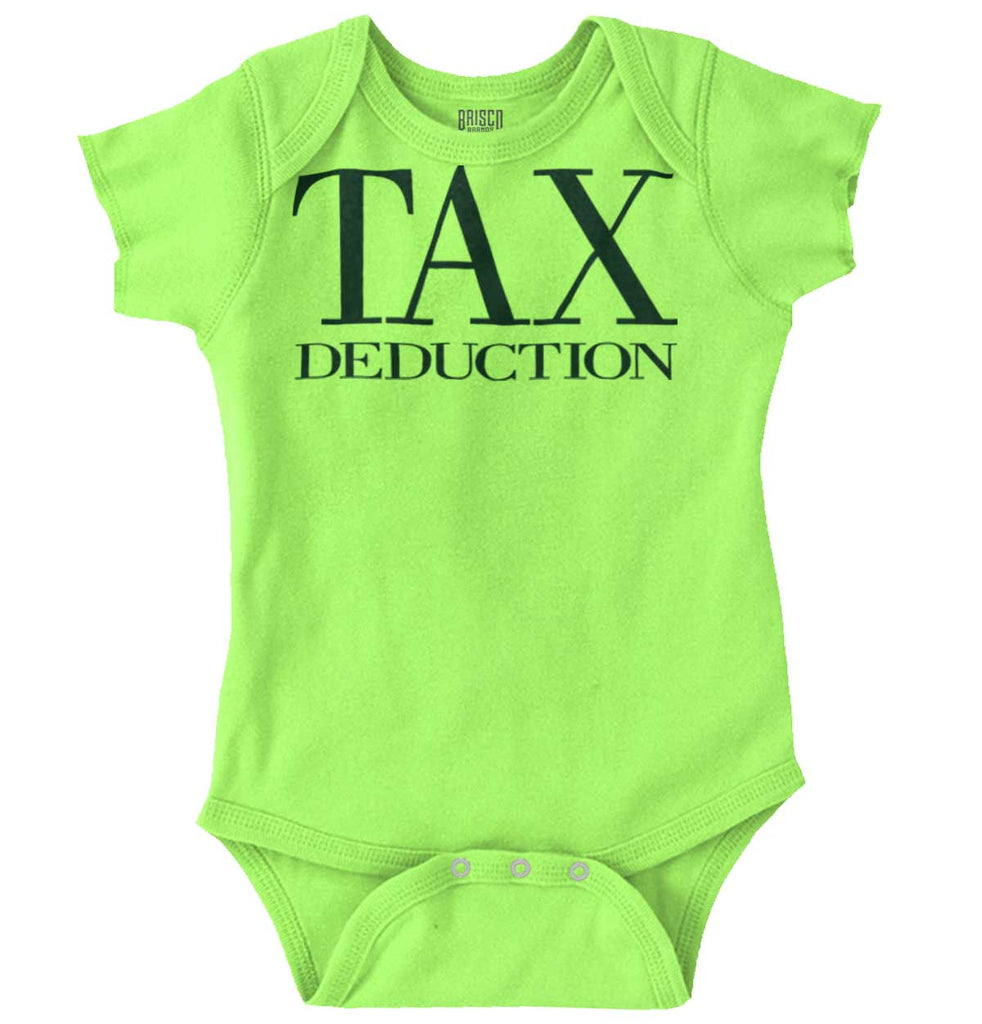 Tax Deduction Romper Bodysuit-Direct To Garment Print-Brisco Baby