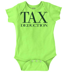 Tax Deduction Romper Bodysuit-Direct To Garment Print-Brisco Baby