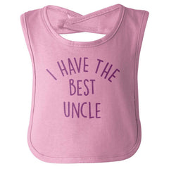 Best Uncle Infant Baby Bib-Direct To Garment Print-Brisco Baby