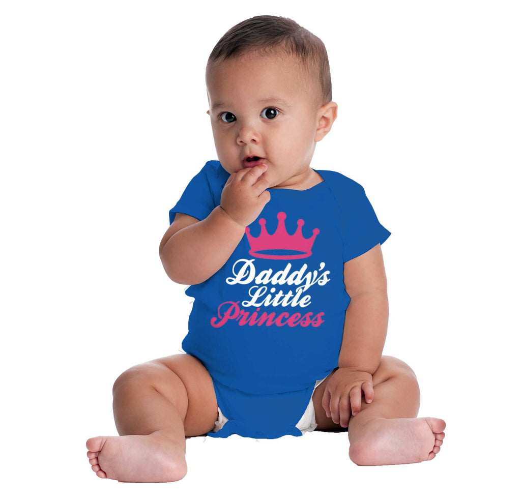 Daddy's Little Princess Romper Bodysuit-Direct To Garment Print-Brisco Baby