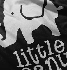 Elephant Peanut Ringer Romper Bodysuit-Direct To Garment Print-Brisco Baby