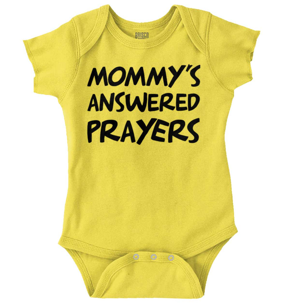 Mommy's Answered Prayer Romper Bodysuit-Direct To Garment Print-Brisco Baby
