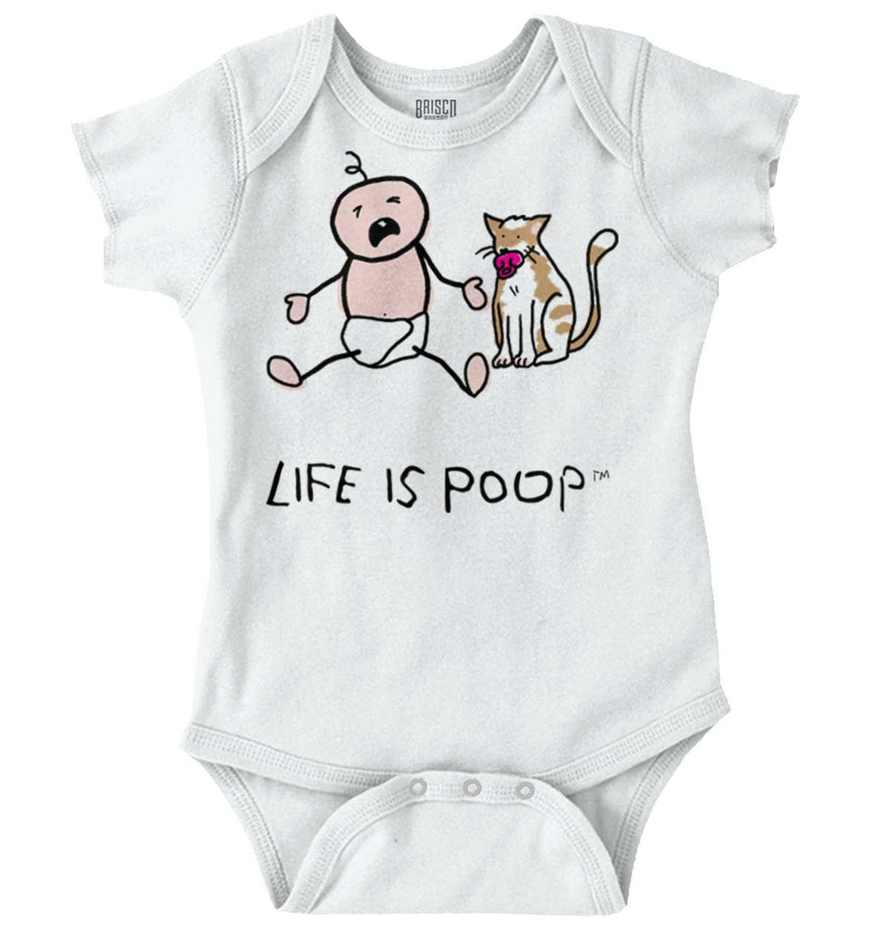 Cat Pacifier Romper Bodysuit-Direct To Garment Print-Brisco Baby