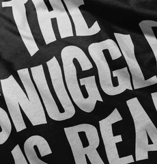Snuggle Is Real Toddler Pullover Hoodie-Direct To Garment Print-Brisco Baby
