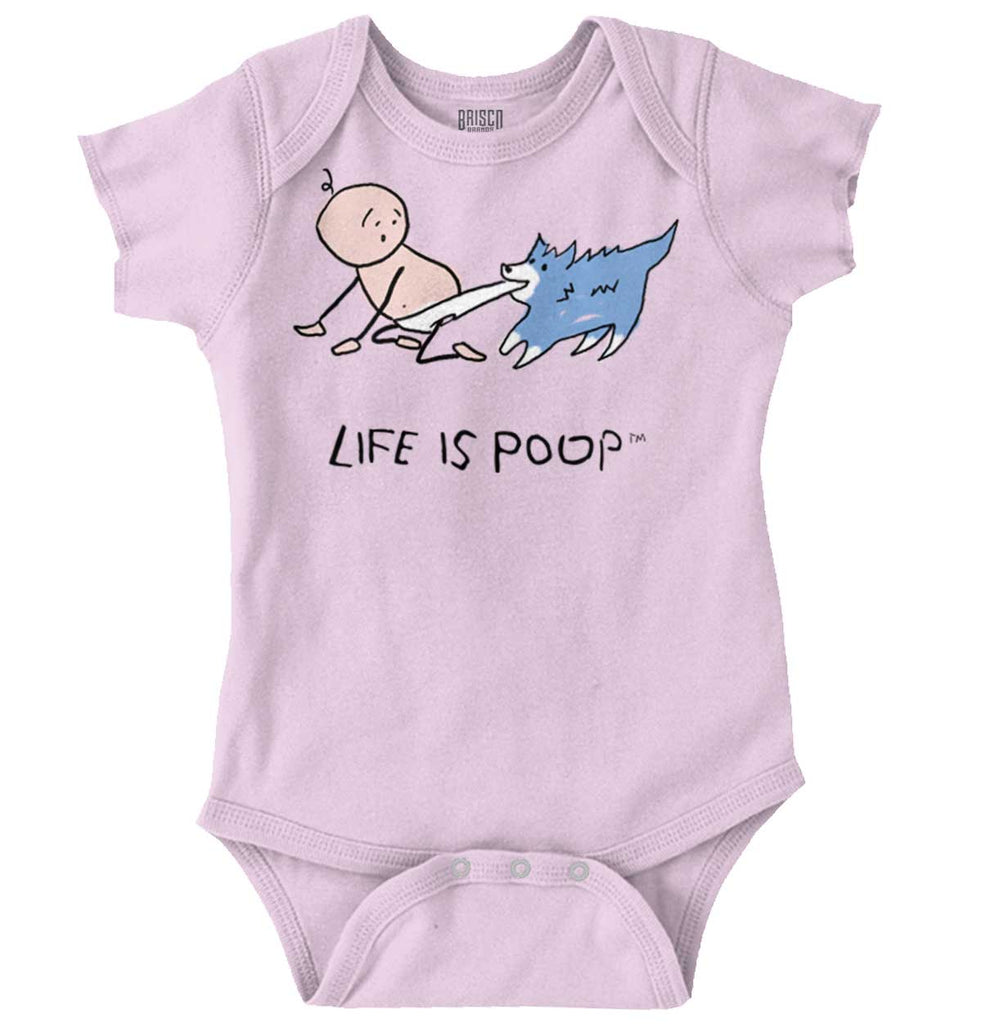 Dog Pull Romper Bodysuit-Direct To Garment Print-Brisco Baby