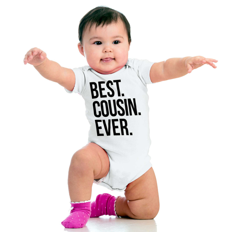 Best Cousin Ever Romper Bodysuit-Direct To Garment Print-Brisco Baby