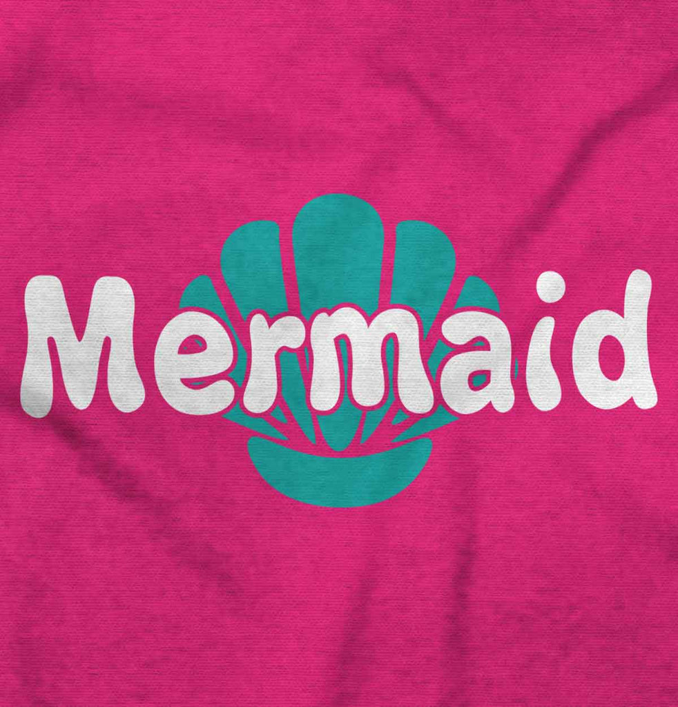 Mermaid Shell Infant Toddler T Shirt-Direct To Garment Print-Brisco Baby