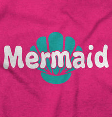 Mermaid Shell Infant Toddler T Shirt-Direct To Garment Print-Brisco Baby