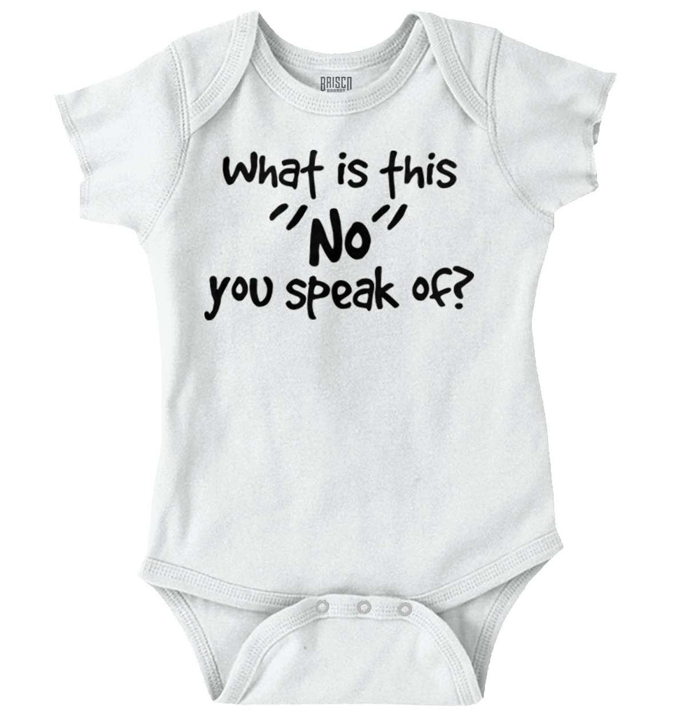 What is No Romper Bodysuit-Direct To Garment Print-Brisco Baby