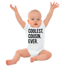 Coolest Cousin Ever Romper Bodysuit-Direct To Garment Print-Brisco Baby