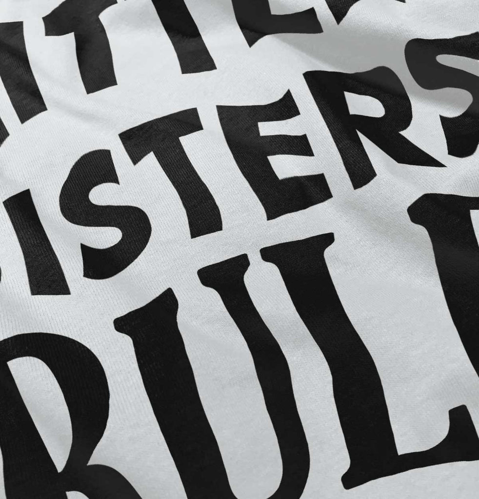 Little Sisters Rule Infant Baby Bib-Direct To Garment Print-Brisco Baby