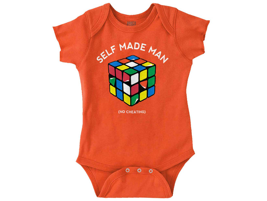 Self Made Man Romper Bodysuit-Direct To Garment Print-Brisco Baby