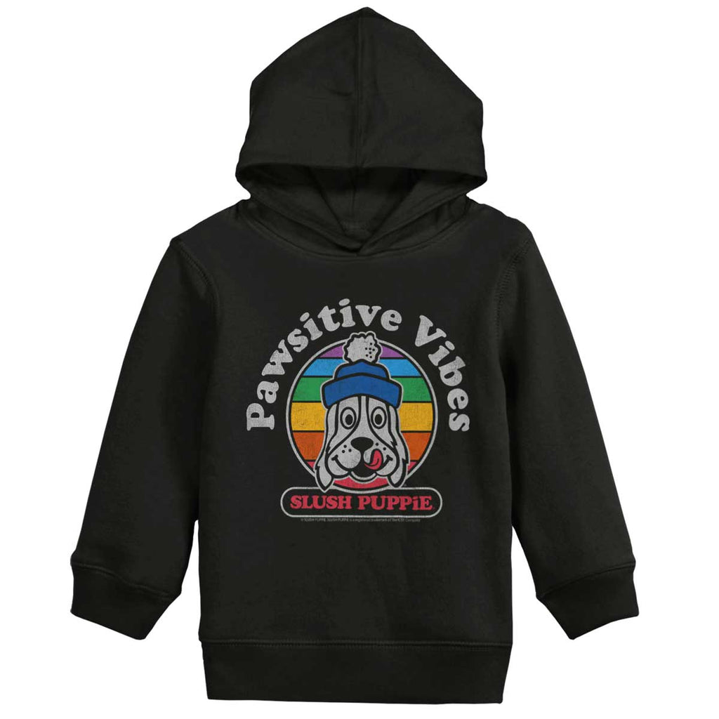 Pawsitive Vibes Toddler Pullover Hoodie-Direct To Garment Print-Brisco Baby