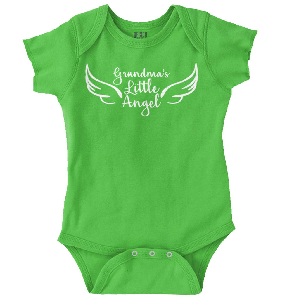 Grandma's Little Angel Romper Bodysuit-Direct To Garment Print-Brisco Baby