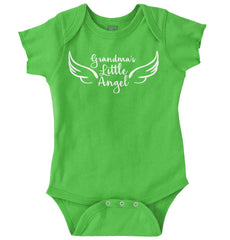 Grandma's Little Angel Romper Bodysuit-Direct To Garment Print-Brisco Baby