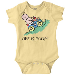 Uphill Baby Car Romper Bodysuit-Direct To Garment Print-Brisco Baby