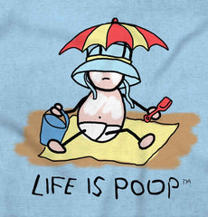 Beach Umbrella Infant Toddler T Shirt-Direct To Garment Print-Brisco Baby