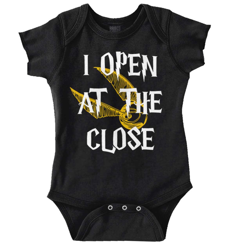 Open At The Close Romper Bodysuit-Direct To Garment Print-Brisco Baby
