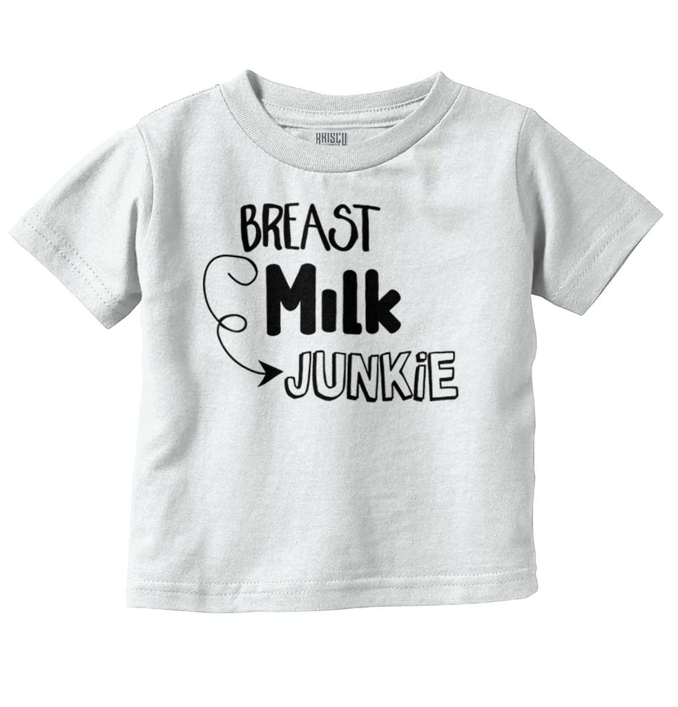 Milk Junkie Infant Toddler T Shirt-Direct To Garment Print-Brisco Baby