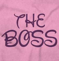 The Boss Infant Toddler T Shirt-Direct To Garment Print-Brisco Baby