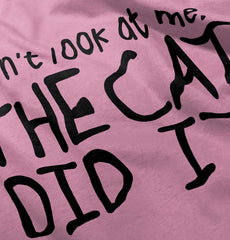 Cat Did It Toddler Baseball-Direct To Garment Print-Brisco Baby